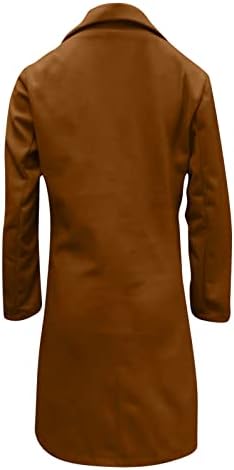 ZEFOTIM kaputi za žene za žene, 2022 Prevelizirani rever dvostruki grb grašak zimske vunene bludne jakne dugački kaput