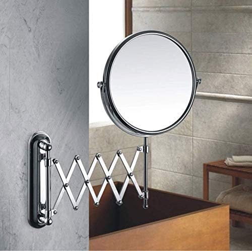 NOVOCE zidno 8-inčno dvostrano okretno zidno ogledalo, podesivo i proširivo Kozmetičko ogledalo za brijanje u kupaonici