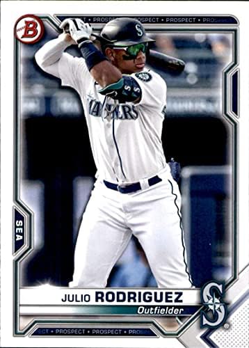 2021 Perspektiva Bowman BP-86 JULIO RODRIGUEZ Seattle Mariners Baseball Card