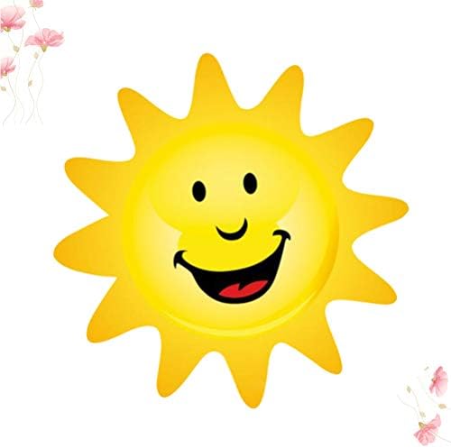 Besplatna nasmijana naljepnica za zid od sunca Cartoon Sun Wallpaper smiješna zidna naljepnica za djecu u vrtiću