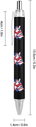 Velika Britanija zastava Olovka za kuglice plava mastila na povučeve kuglice za olovke za muškarce za muškarce 1 kom