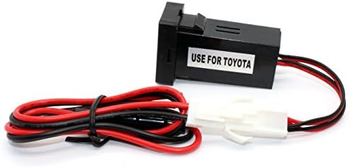 CLLENA CAR 12V 24V do 5V 3.1A Dvostruki USB priključci Nadzorni ploča Plava svjetlost za Toyota