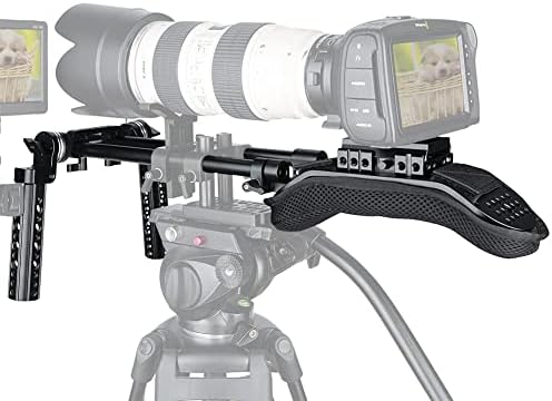 Niciyrig 15 mm sistem za podršku ramena sa brzim oslobađanjem BASEPLATE, nosač ručica rozeta, stezaljka za 15 mm za kamkorder DSLR kino kamere