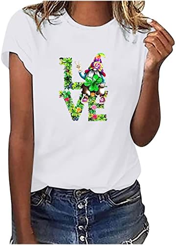 Dame Crew Crt Top Jesen Ljeto 2023 Odjeća Modna pamučna ljubav Grafička bluza Majica za teen