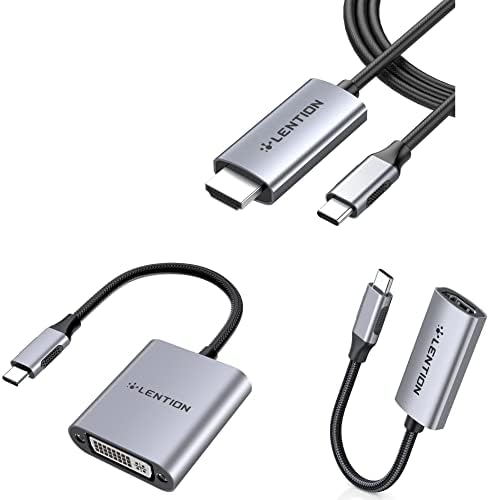 Leđion 4k @ 60Hz USB C to DVI adapter / USB C Žena do mužjaka HDMI adapter 4k @ 60Hz / USB C muški do HDMI muški adapter 4K @ 60Hz