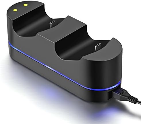 Icespring dvostruki USB punjač za punjenje Stand Stand kontroler punjač zamjena za Playstation 4 komplet