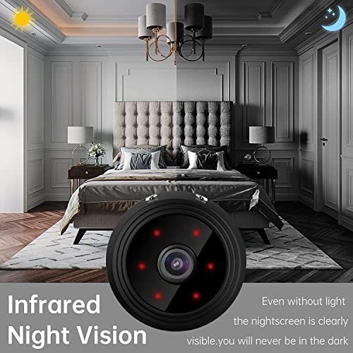 LuoMing Mini kamera WiFi bežična Kamera Kamera za dadilje, 1080p HD kamera kućna sigurnosna kamera, noćni