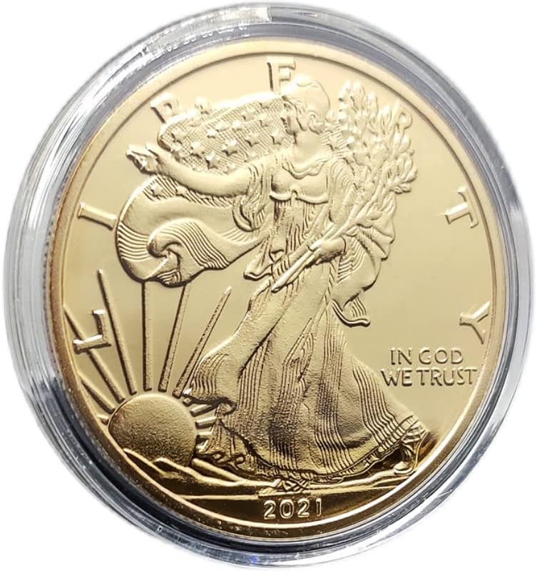 2021 Američki Orao Okean Zlatnik Dolar Komemorativni Novčić Liberty Pozlaćeni Novčić Metalni Kolekcionarski