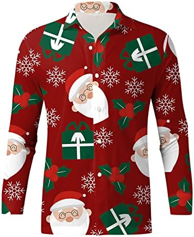 XXBR božićne košulje za muške, B2 Xmas grafički printom za partiju navraćaju kostimi na plaži Dizajnerska