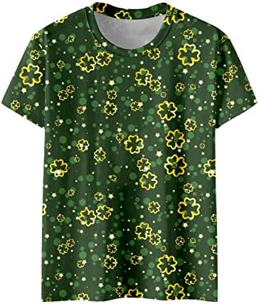 CGGMVCG St. Patricks Day Shirts for Women Women Fashion Casual Top Shirt kratki rukav okrugli St Patricks