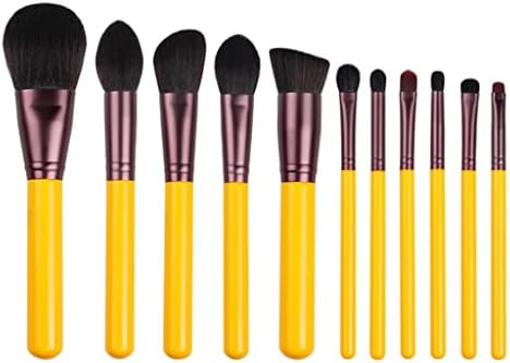 ZlxDP žuta serija 11pcs sintetička četkica za kosu set-lica i oka kozmetička olovka-umjetna kosa
