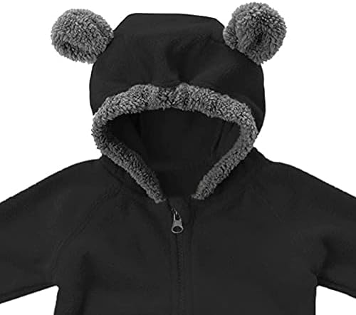 Toddler Kids Baby Boys Girls Fleece dukserica Jakna Ourterwears Coat Winter Zip Up Slatka medvjeda uši 4T dječaci