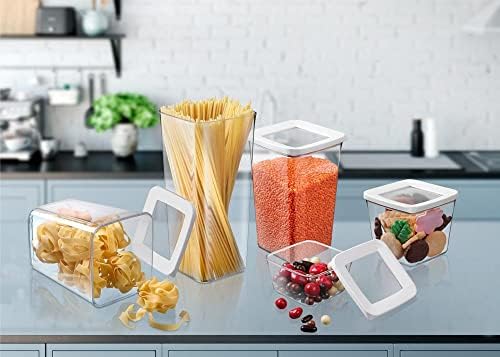 Witforms kontejneri za skladištenje hrane-5 kom, različite veličine-organizacija kuhinje i ostave - žitarice, špageti, rezanci, posude za tjesteninu, slatkiše i šećer-plastični kanisteri sa poklopcima