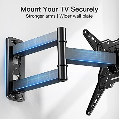 Pipishell Full Motion TV zidni nosač za 26-60 inča do 77 lbs max vesa 400x400mm; Napredni vilt TV zidni