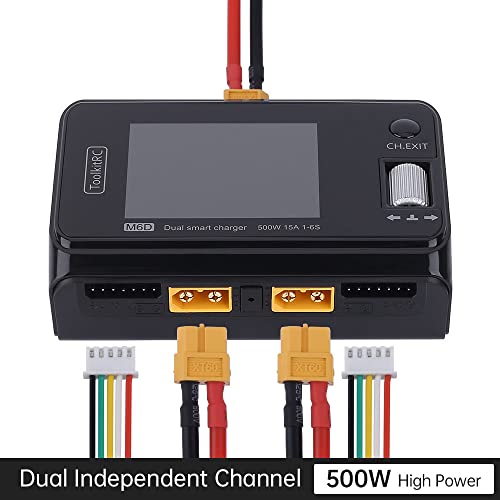 M6D 500w 15a DC Dual Channel Mini Smart Charger pražnjenje za 1-6S lipo baterija RC FPV Drone