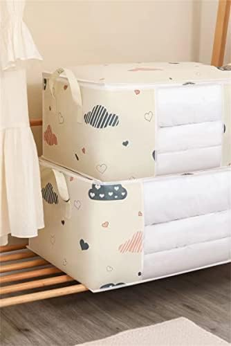 2pcs Torba za skladištenje - preklopna oplata za udobnost, jastuke, za odjeću, prekrivače i posteljinu pohranu.