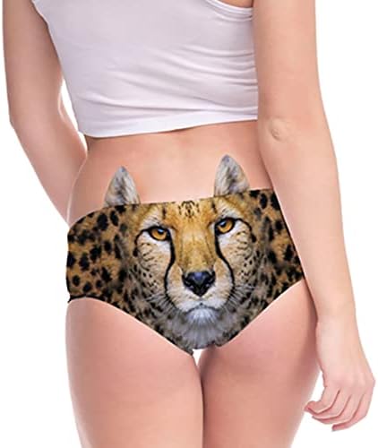 Plus Size donje rublje za žene 4x seksi ženske Flirty Sexy Funny 3D štampane gaćice za životinjski rep