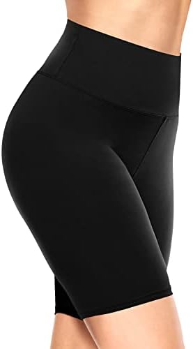 TNNZEET 8/5 Buttery meke bajkerske kratke hlače za žene - Print sportske hlače za jogu s visokim strukom