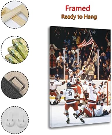 LME 1980 olimpijsko Hokejaško čudo na ledu Olimpijski platneni umjetnički Poster i zidna umjetnička slika
