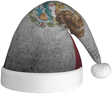 Uznemireni Meksiko zastavu Funny odrasle pliš Santa šešir Božić šešir za žene & amp ;muškarci Božić Holiday Hat