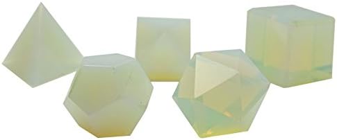Harmonizirajte 5 komada Opalitni platonski čvrst sacred Reiki izlečenje kristalno balansiranje kristala