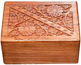Sundershala Drvena kutija za urnu za ljudsku pepelu Memorijalna urna kutija ručna dekoracija ukrasna