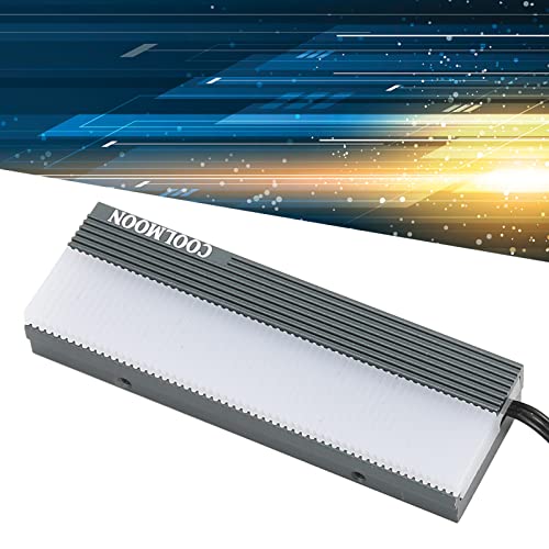 M.2 SSD hladnjak hladnjaka, dvostruko sučelje Hladnjak Hladnjak RGB, 5V 3-pinski SSD radijator sa termičkim