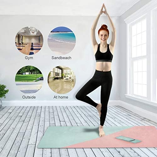 Qilmy Fantasy Mandala Pattern Yoga Mat, non-slip Texture Pro Yoga Mat Eco Friendly Exercise & amp; podloga