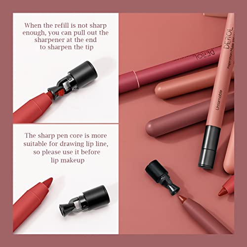 KDIRST lip plumper setLip Liner,mat olovka za usne | vodootporna olovka za usne Crayon| dugotrajna,glatka i meka