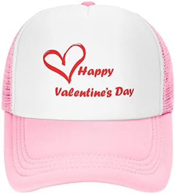 Sretan Dan zaljubljenih mrežasti šešir modni bejzbol kape crne mreže kamiondžije kape Golf Sunhat