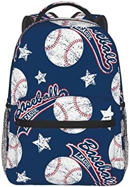 Afhyzy Baseball Travel Havpack Ženska torba Lagana školska ruksaka za devojke Podesivi fakultet