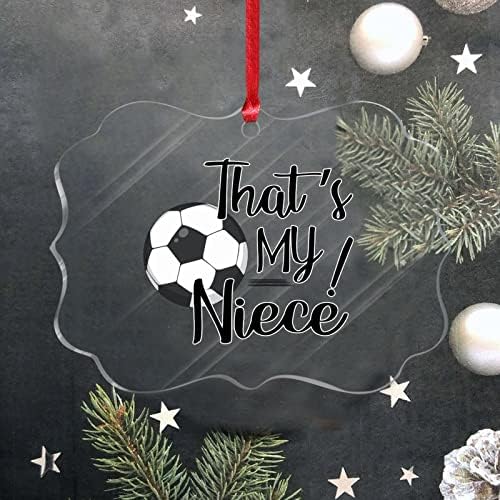 Fudbal nećaka tetka Božić ukrasi tetka Košarka grafička Lopta oko božićno drvo Ornament čovjek