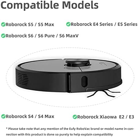 SONGRUI Rezervni dijelovi kompatibilni za Roborock E4, E5, S4, S4 Max, S5, S5 Max, S6, S6
