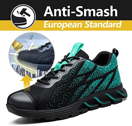 Suadex čelične cipele za žene i muškarce, zaštitne cipele protiv klizanja prozračne lagane patike za radnu