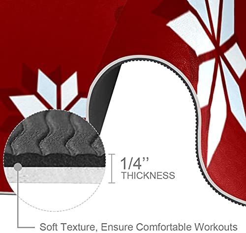 Božić bešavne pozadini Premium debeli Yoga Mat Eco Friendly gumene zdravlje & amp; fitnes non Slip