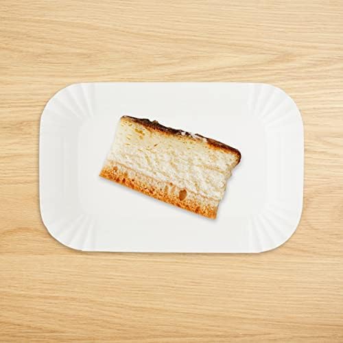 Cabilock 100pcs Ploče za papir za jednokratnu upotrebu za torte za desert Ploče za posluživanje suši bazne ladice za prehrambene posuđe za hranu za rođendanski karnevalski festival