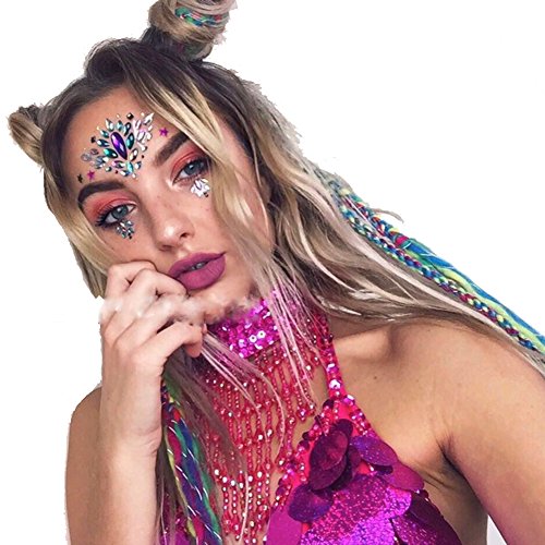 DK Face Gems Rave Festival Rhinestones sirena Bindi Privremene tetovaže naljepnice za tijelo Mermaid Festival