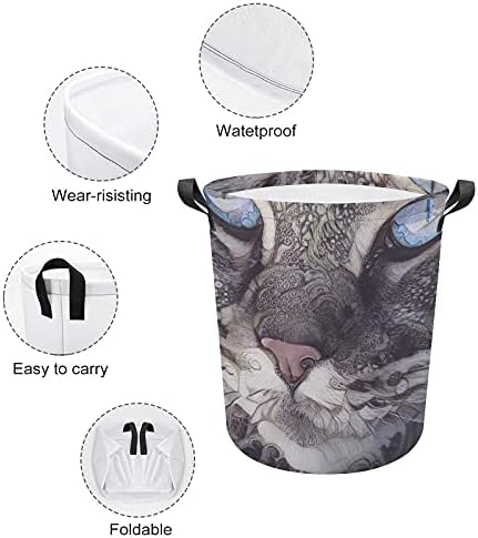 Foduoduo praonica rublja mačka mama praonica rublja s ručicama sa ručicama Sklopiva torba za