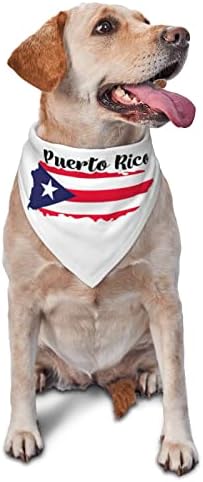 PETS BANDANA PUERTO RICO Portorička zastava Ponosni pride za pse Bandanas Mekani trokut za pranje BIB Kerchief
