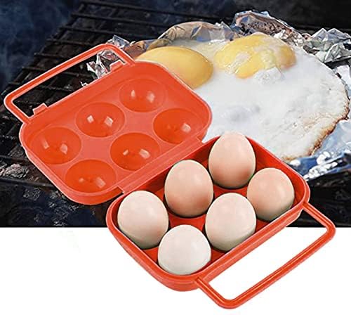 6 kutija kontejner 2kom plastični prijenosni sklopivi držač za jaja za jaja kuhinja, trpezarija i
