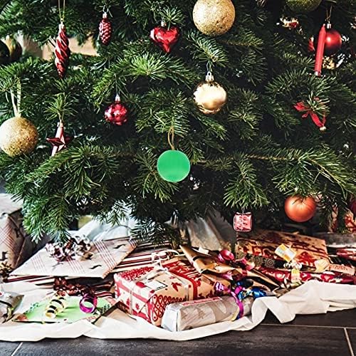 ABOOFAN 60kom božićno drvo Ball Ornamenti šarene satenske kugle svilene pređe kugle božićno