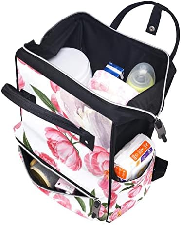 Cvijeće akvarel cvjetna ruksačka torba za pelene za žene, torbe za prijenosna torba za muškarce za muškarce