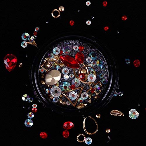 Ownsig 6 Wheels mješoviti Nail Art Rhinestones dijamanti kristali perle dragulji za DIY dekor ukrasi dodatna