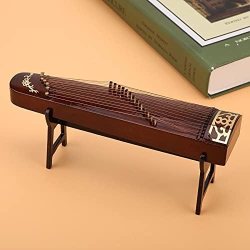 Douba Minijaturni drveni kineski zibični instrument Model prikazuje mini ukrasi Craft Decor Decor