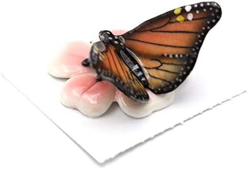 Little Critterz Butterfly - Monarch Leptir Milkweed - Početna Dekor Minijaturna figurica ptica