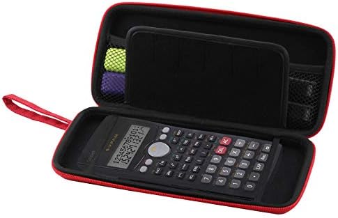 Navitech Crvena grafika Kalkulator / pokrov sa zaklonskom torbicom Kompatibilan je s texas instrumentima TI-NSPIRE