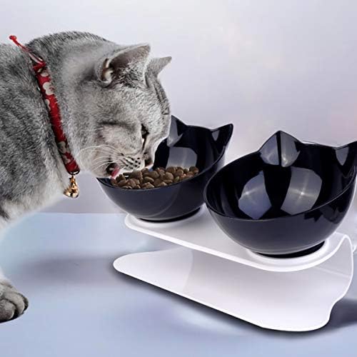 Bestsporble Cat Food Contater Bunny Feeder Cat Bowl CATHITING Podignuta CAT CHAT HOOND FOOD PASTED