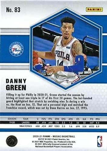 2020-21 Panini Mosaic 83 Danny Green Philadelphia 76ers NBA košarkaška trgovačka kartica