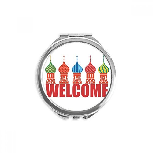 Dobrodošli U Rusku Katedralu, Ručno Kompaktno Ogledalo, Okruglo Prenosivo Džepno Staklo