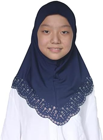 Skromna Ljepota djevojke / djeca hidžab šal marama omotajte jedan komad muslimansku Amiru češkom